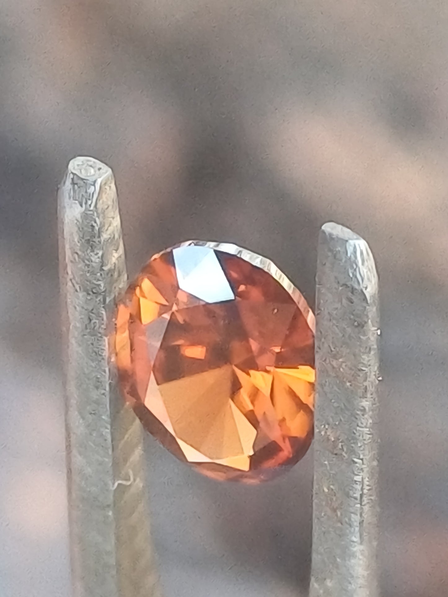 Orange Brown Australian Zircon Oval