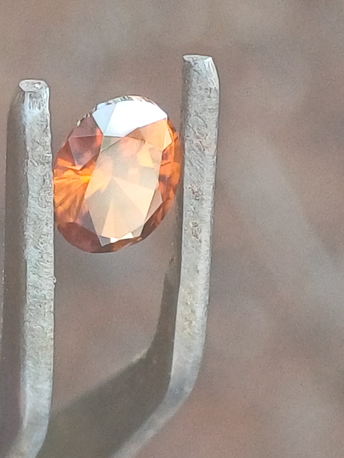 Orange Brown Australian Zircon Oval