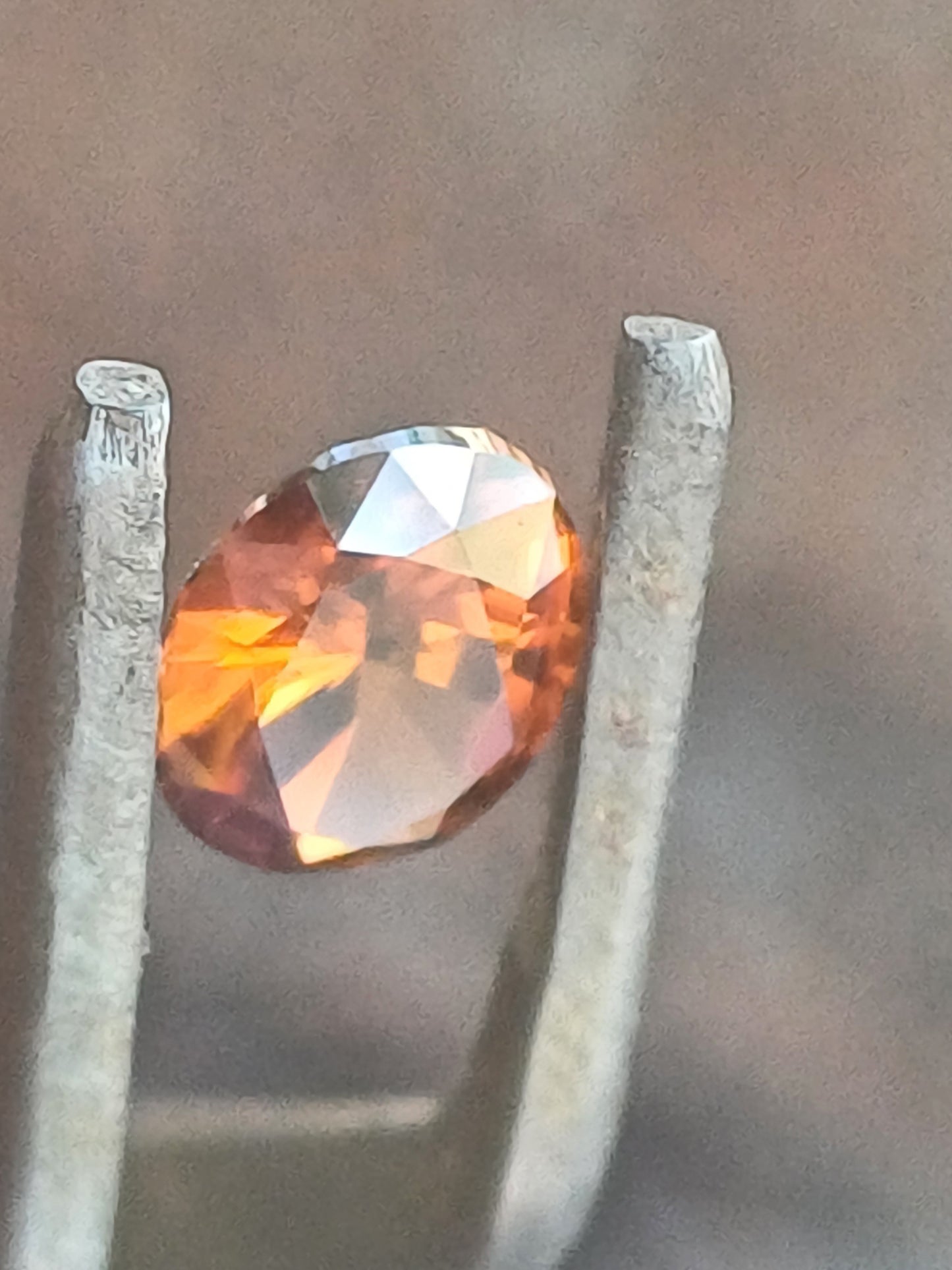 Orange Brown Australian Zircon Oval