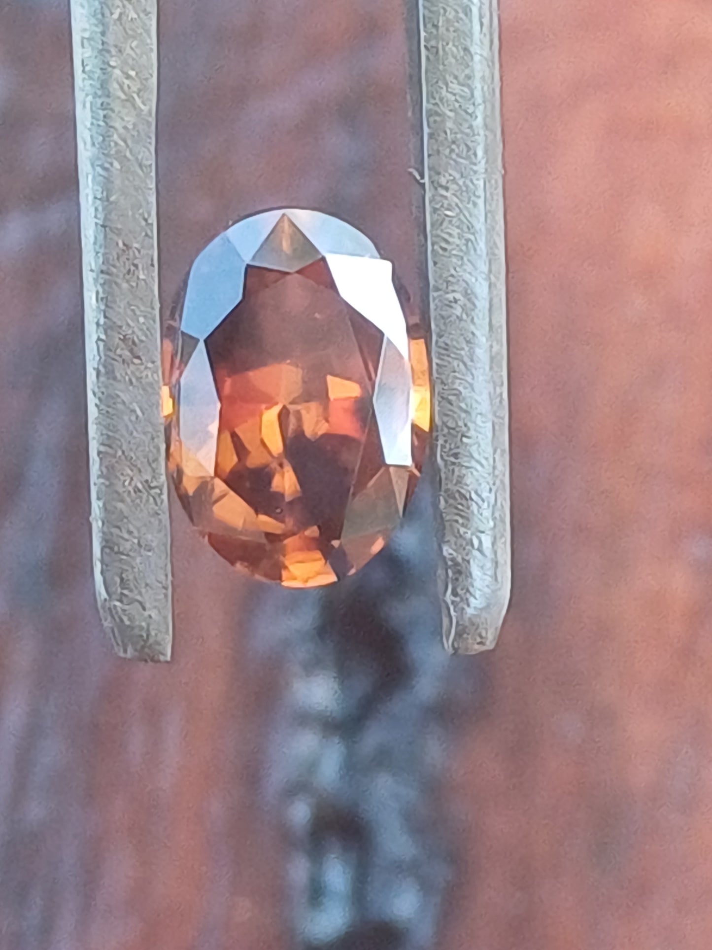Orange Brown Australian Zircon Oval