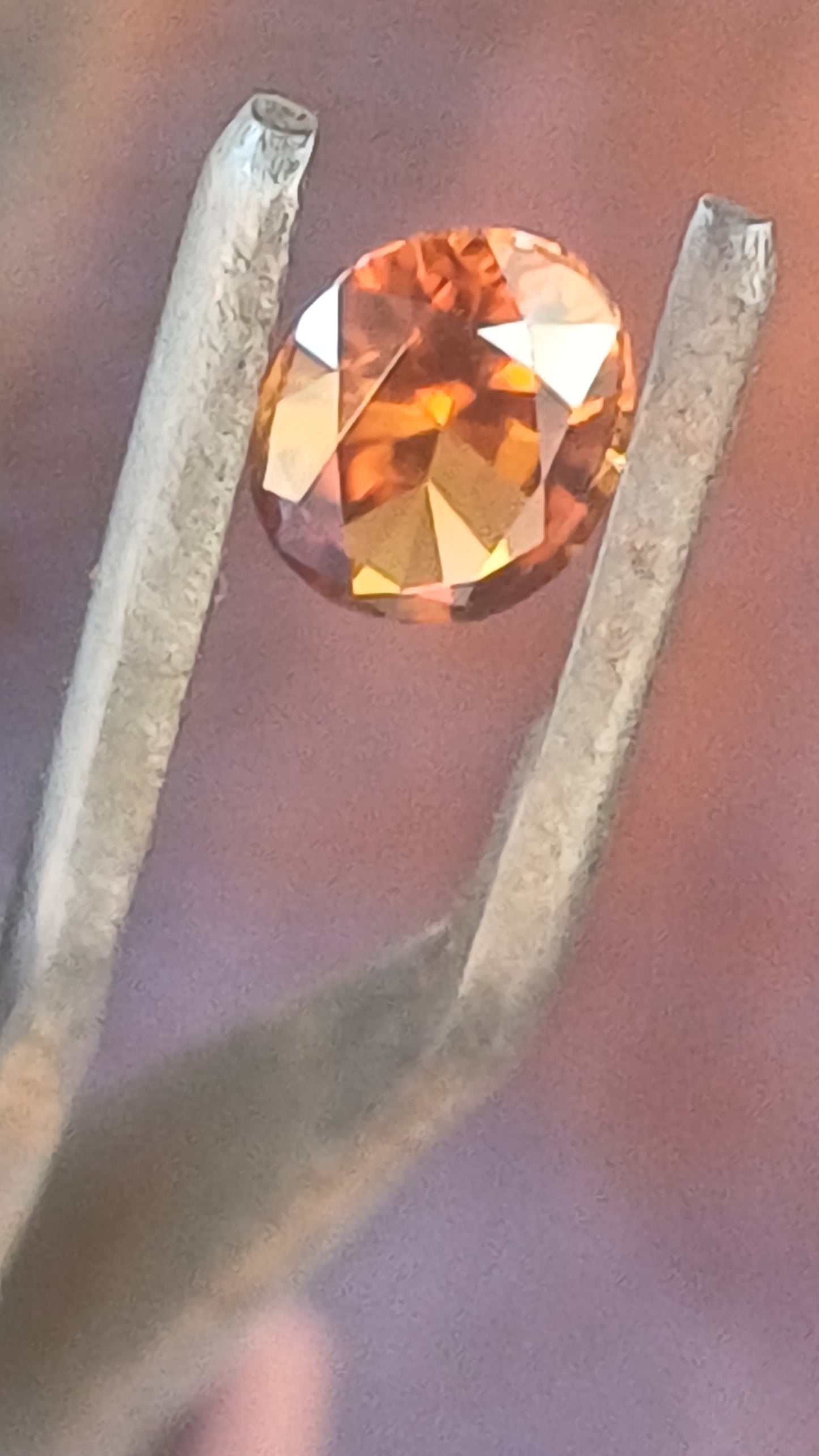 Orange Brown Australian Zircon Oval