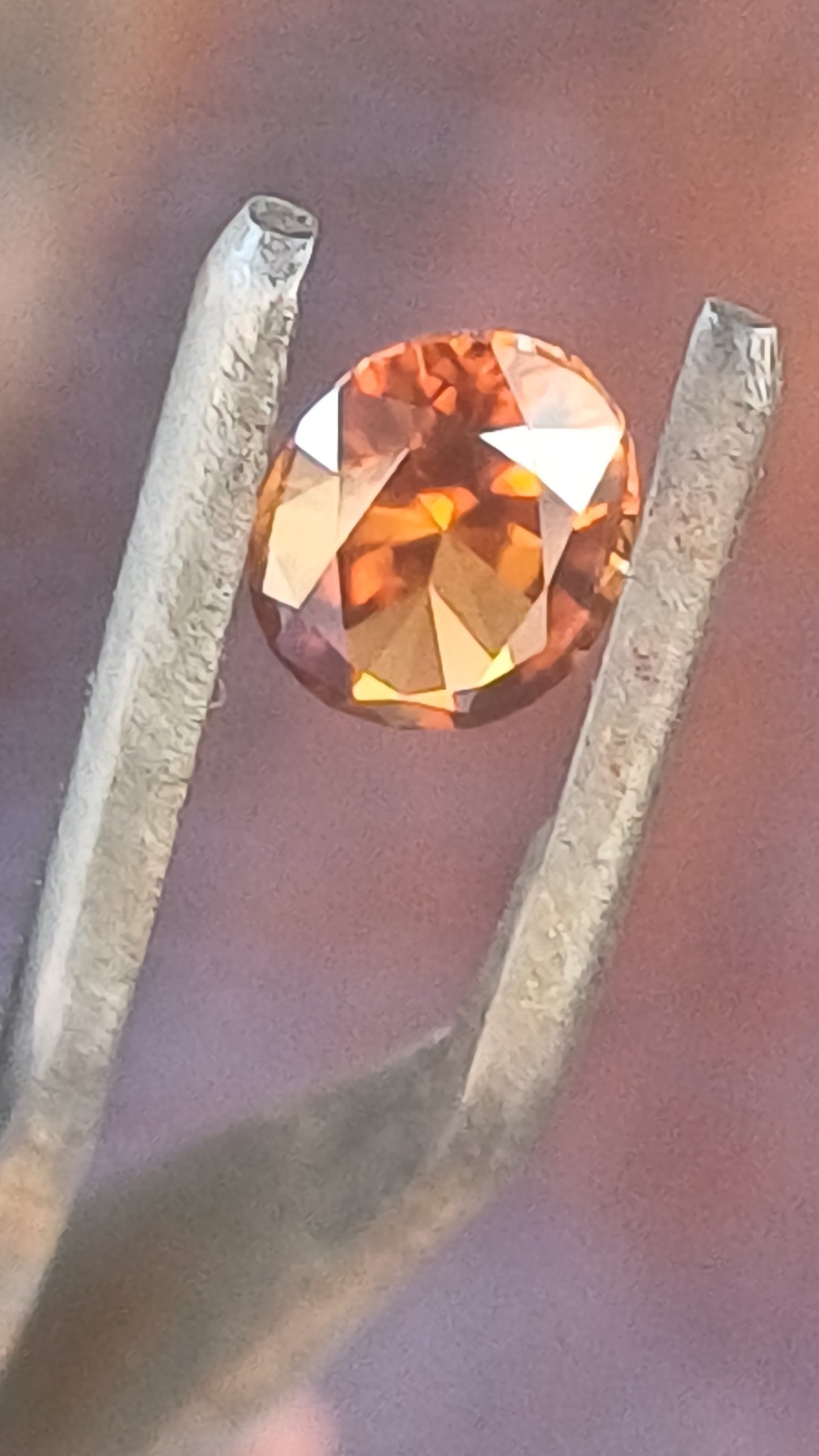 Orange Brown Australian Zircon Oval