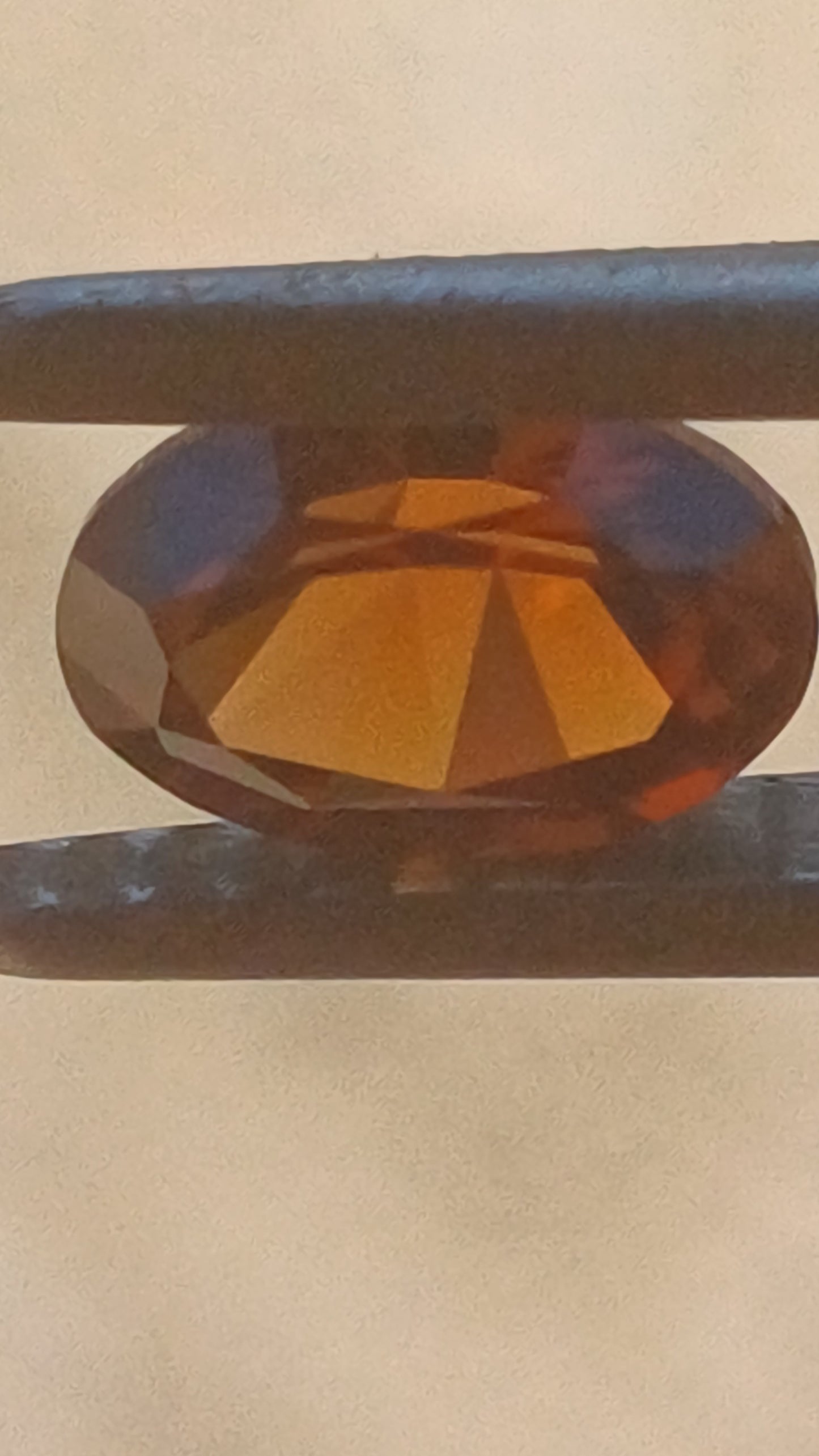 Orange Brown Australian Zircon Oval