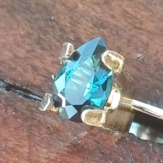 Brazilian Tourmaline Teal Pear