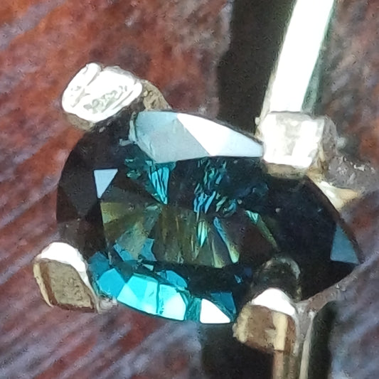 Brazilian Tourmaline Teal Pear