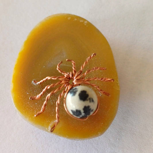Wire and Dalmatian Stone Spider