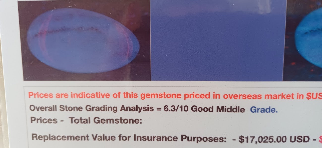 18.19 carat SUPERB Australian Coober Pedy Opal - with Valuation