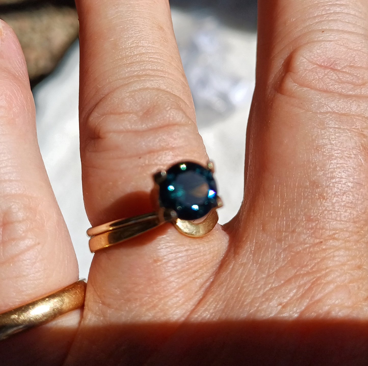 1.9 carat Australian Sapphire Round Brilliant