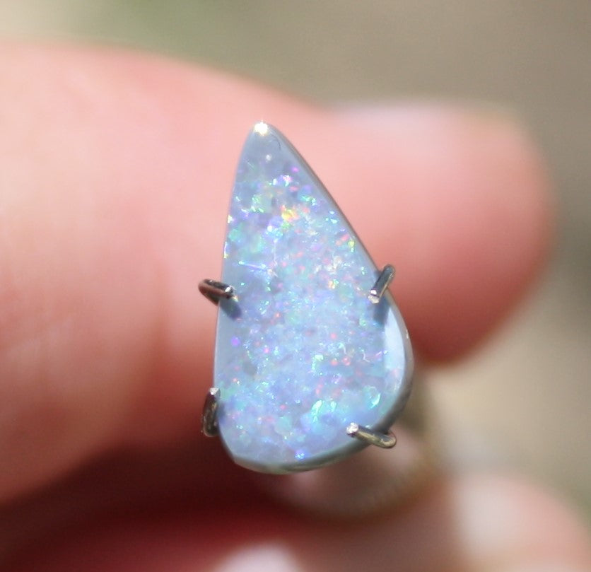 Australian Solid Opal 1.15ct Freeform Pear