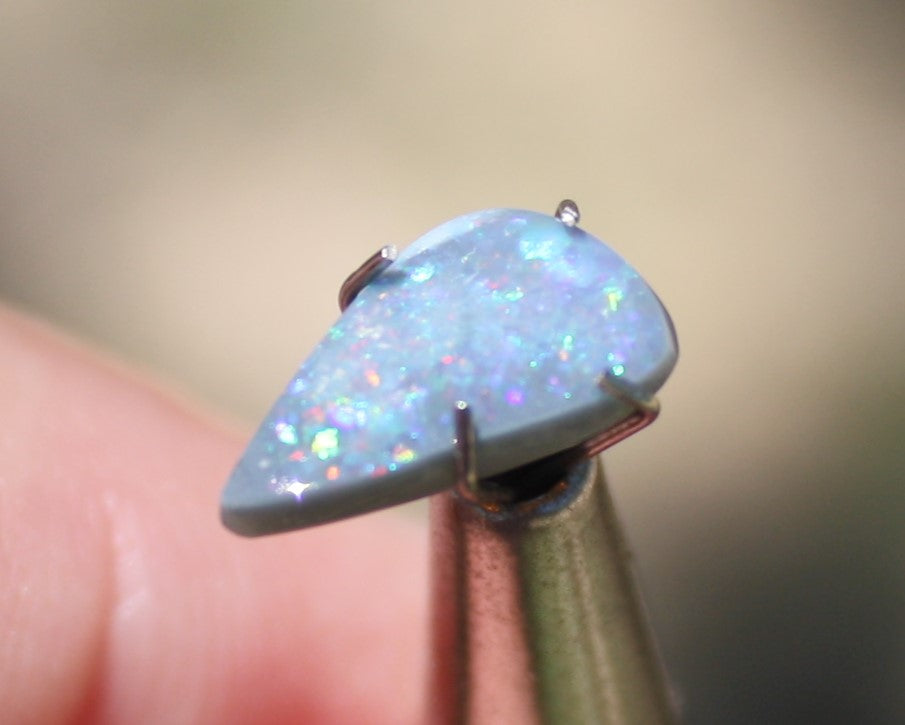Australian Solid Opal 1.15ct Freeform Pear