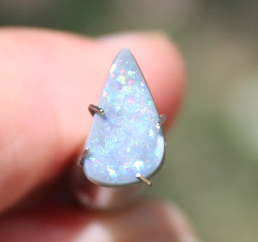 Australian Solid Opal 1.15ct Freeform Pear