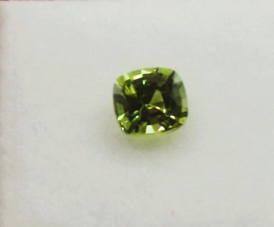 Australian Sapphire Bright Green Square Cushion 3.8mm x 3.5mm