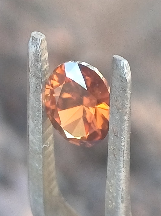 Orange Brown Australian Zircon Oval