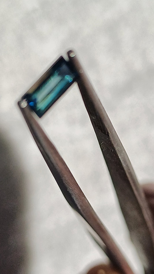 Australian Sapphire Blue/Green Parti 0.53 cts