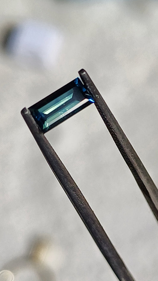 Australian Sapphire Blue/Green Parti 0.53 cts