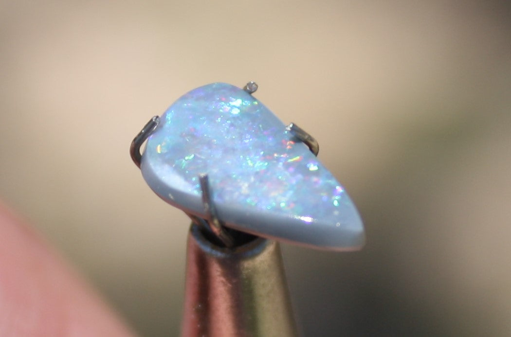 Australian Solid Opal 1.15ct Freeform Pear